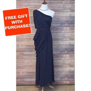 NWOT Max & Cleo One Shoulder Dress